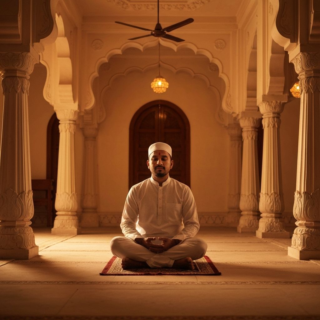 Prayer and meditation ambience (spiritual environment in Ayodhya stay)